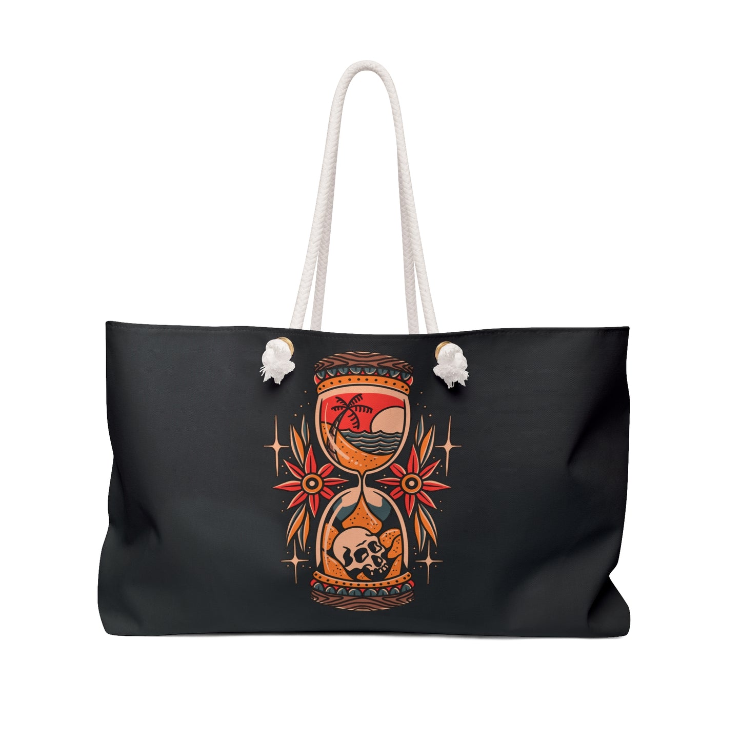 On Island Time Traditional Tattoo Weekender Bag - Foxlark Crystal Jewelry
