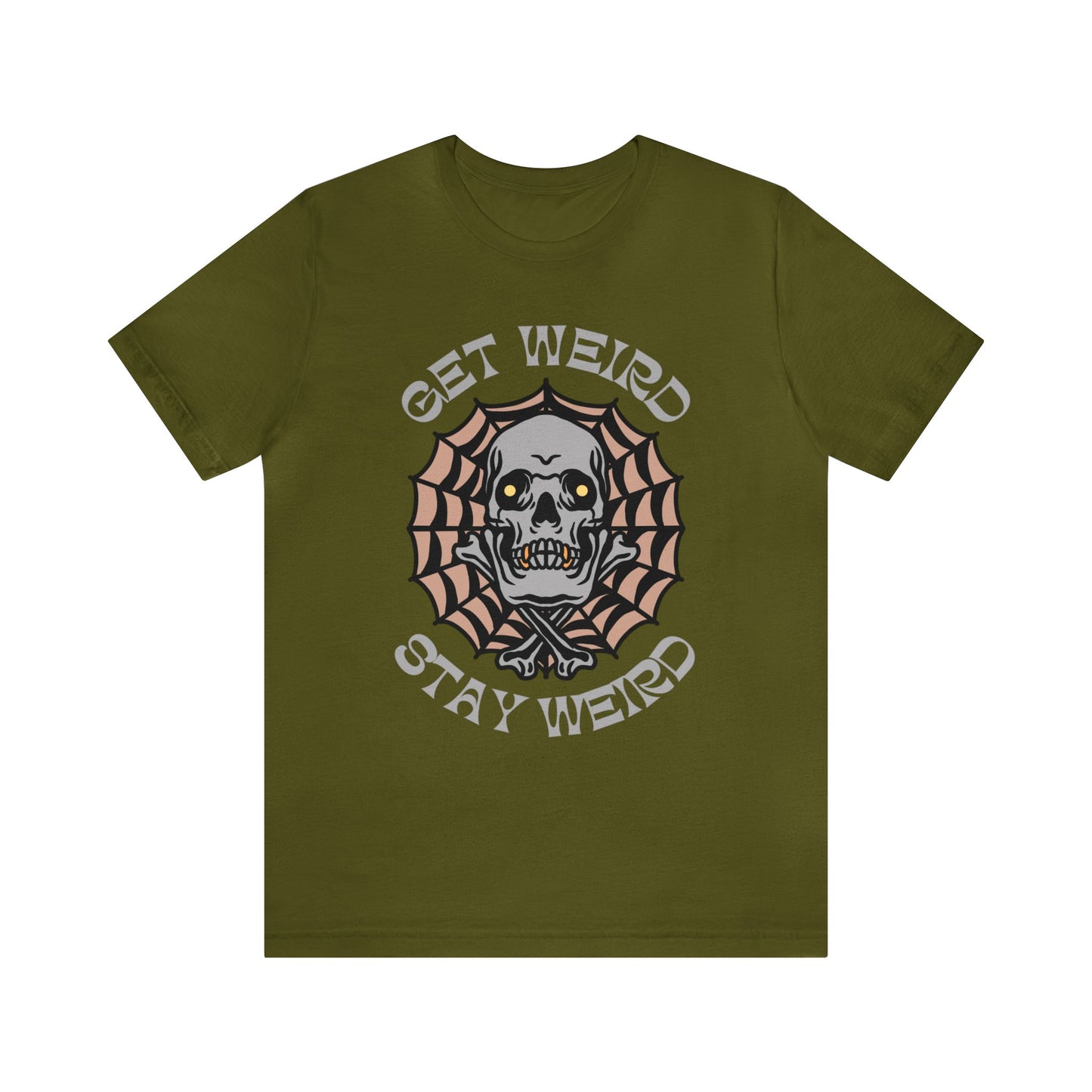 Get Weird Stay Weird Tattoo T-shirt / Traditional Tattoo Tee Shirt / Punk Rock Clothing Tshirt Rockabilly Psychobilly Freak Goth - Foxlark Crystal Jewelry