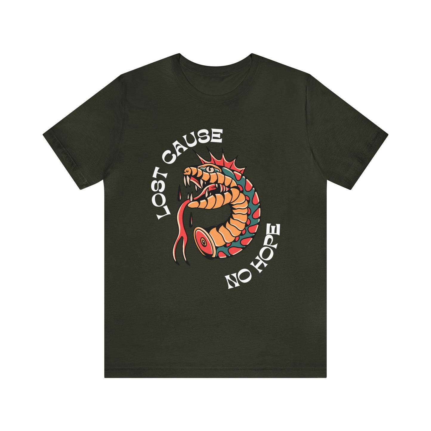 Lost Cause No Hope Tattoo T-shirt / Traditional Tattoo Tee Shirt / Punk Rock Clothing Tshirt Rockabilly Psychobilly Freak Goth - Foxlark Crystal Jewelry