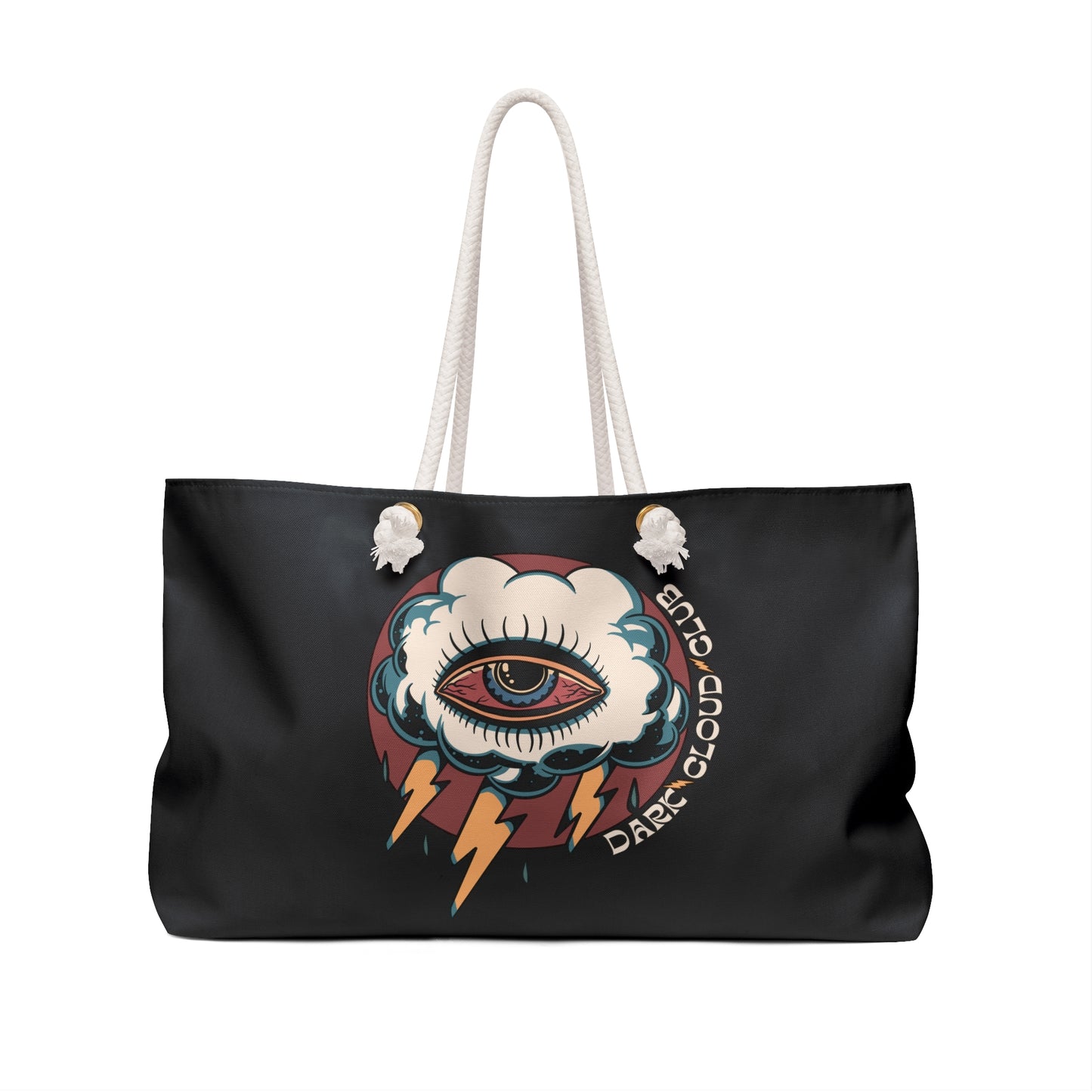 Dark Cloud Club Traditional Tattoo Weekender Bag - Foxlark Crystal Jewelry