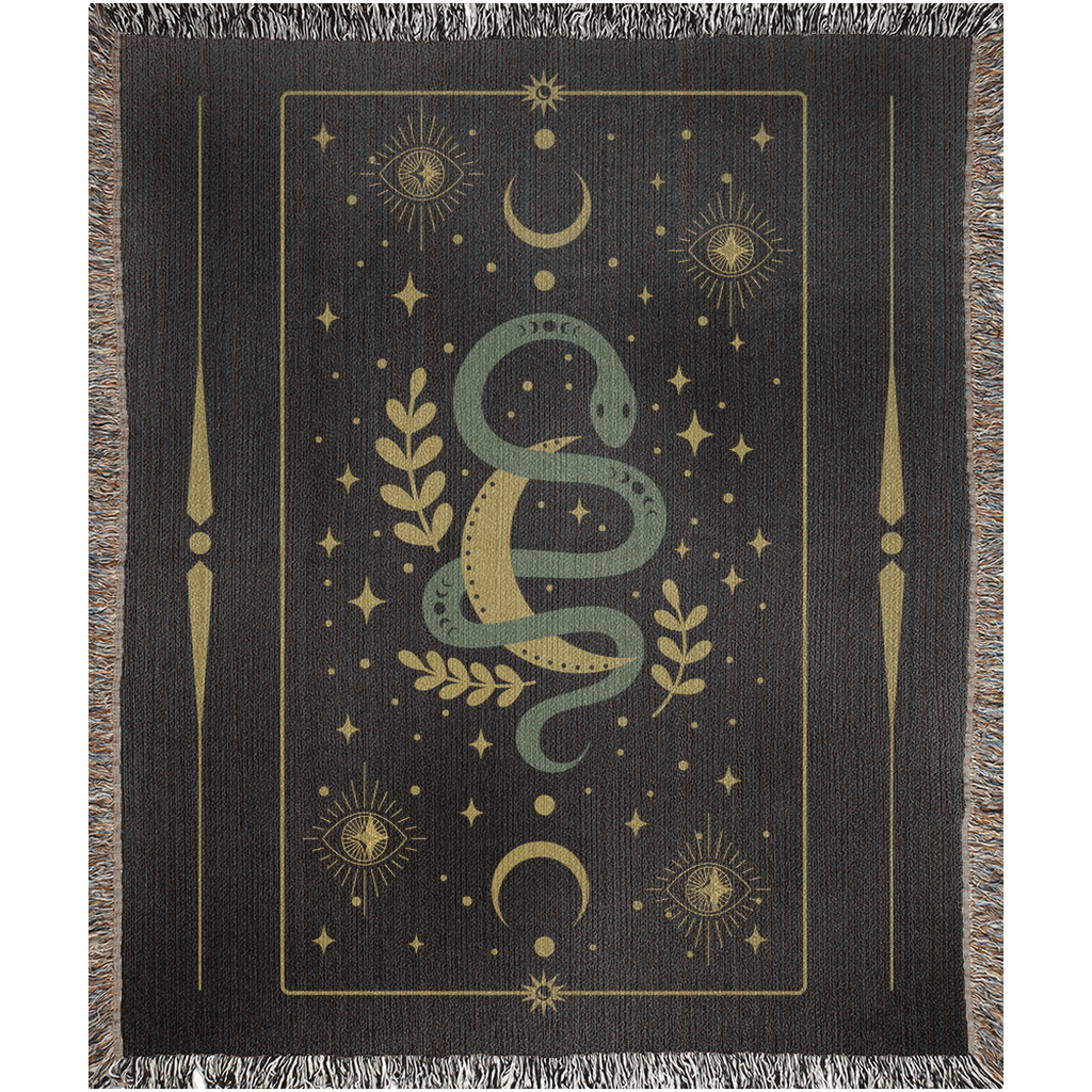 Celestial Snake - Woven Blanket - Foxlark Crystal Jewelry