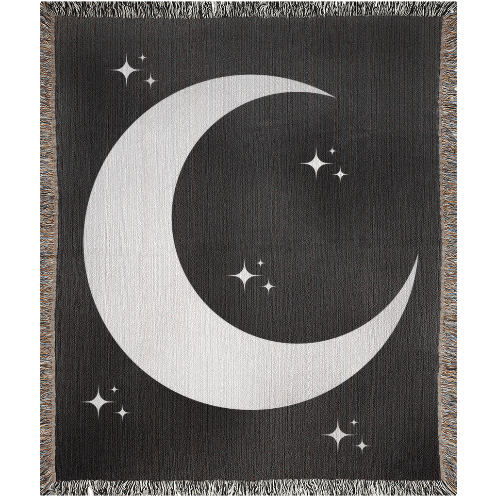 Moon - Woven Blanket - Foxlark Crystal Jewelry