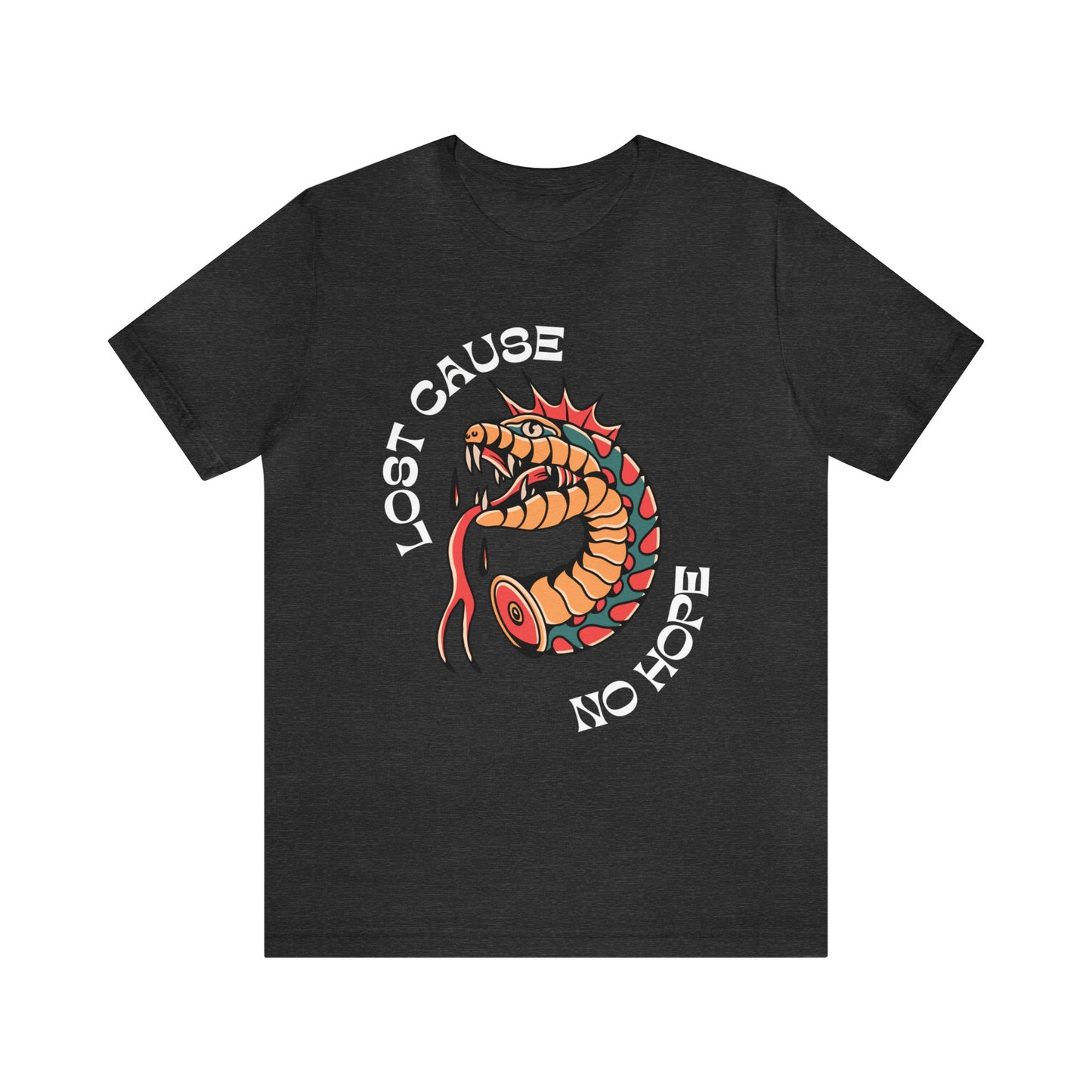 Lost Cause No Hope Tattoo T-shirt / Traditional Tattoo Tee Shirt / Punk Rock Clothing Tshirt Rockabilly Psychobilly Freak Goth - Foxlark Crystal Jewelry