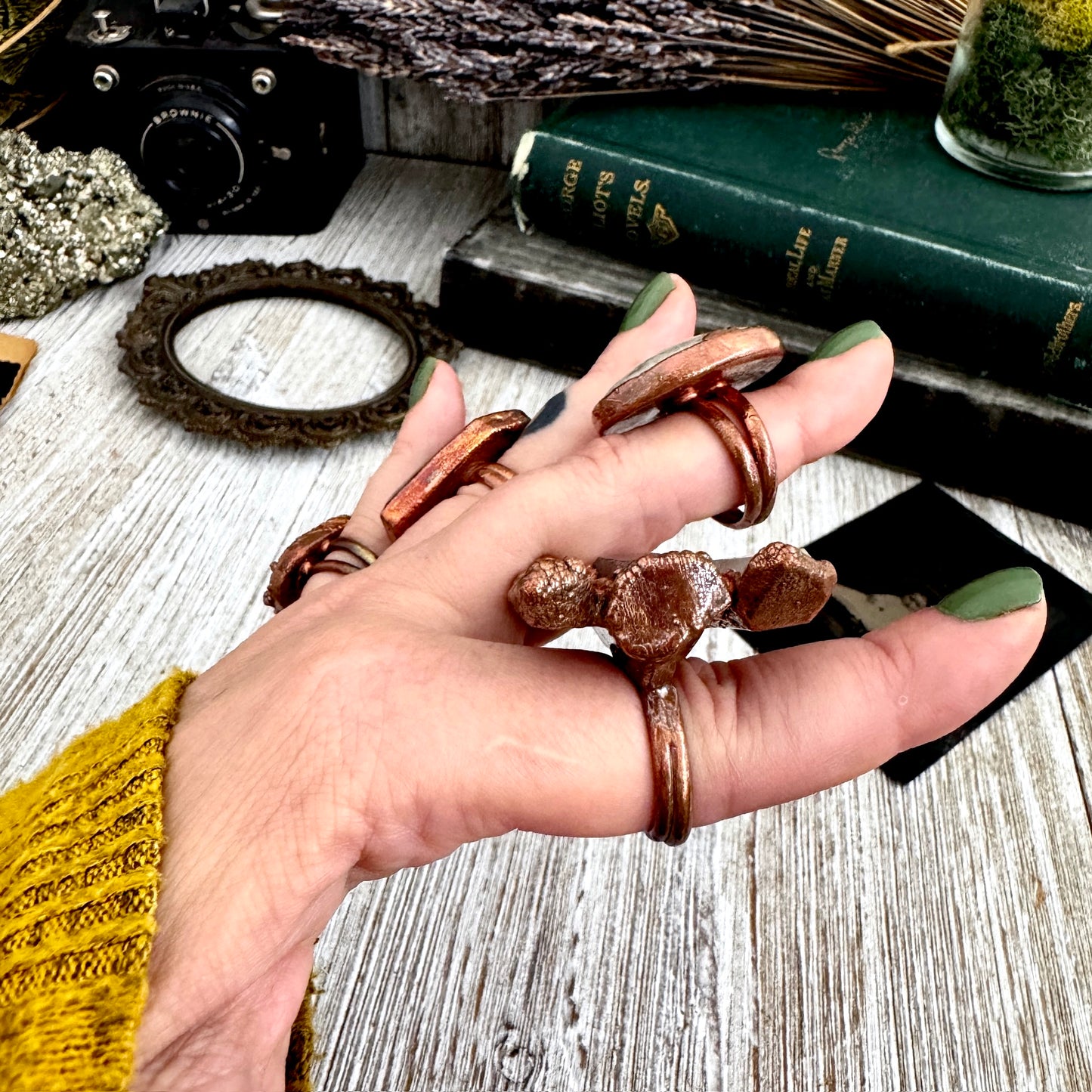 Size 8 Copper / Silver FLASH SALE - NEW or Discontinued or Imperfect Jewelry - # 188 - 191