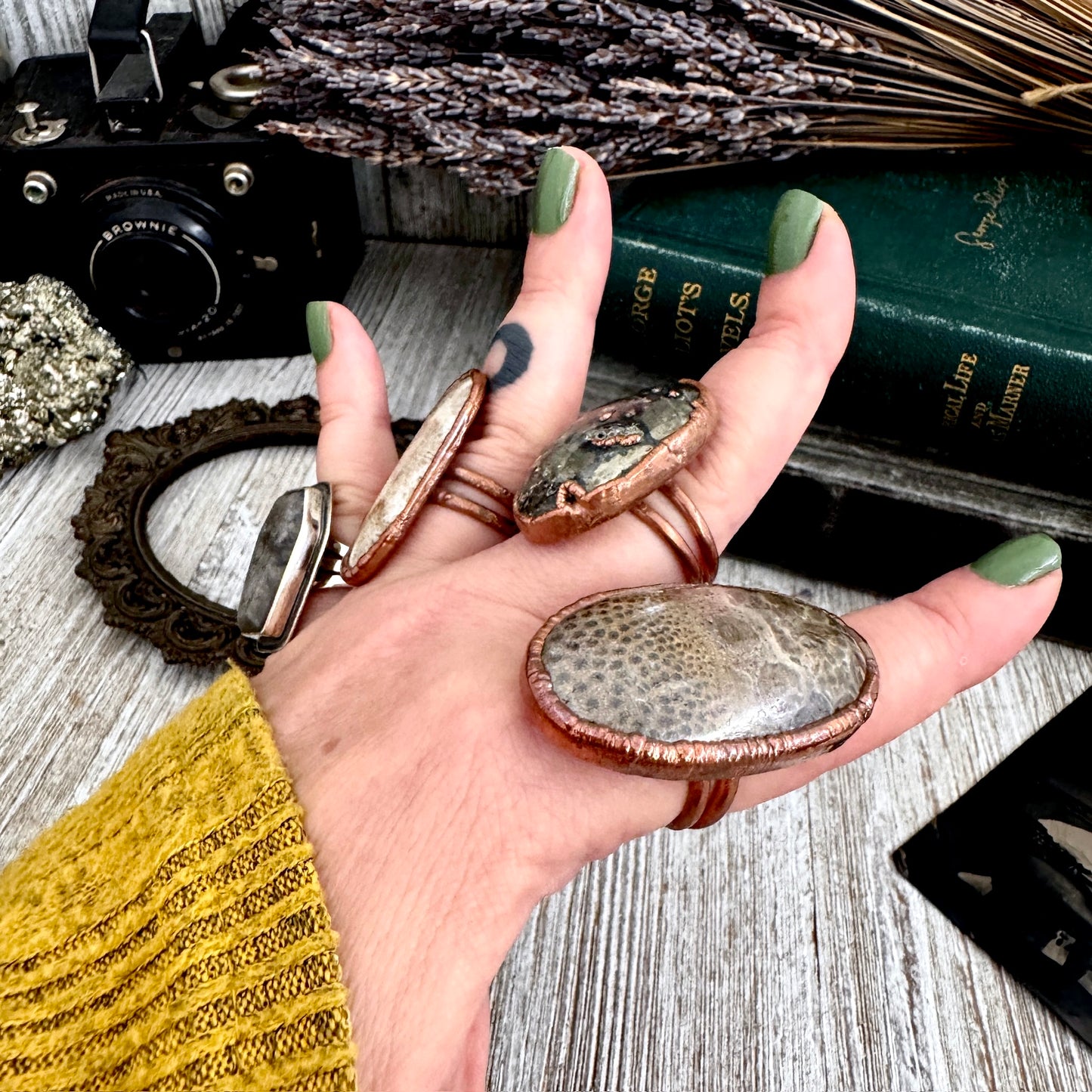 Size 10 Copper / Silver FLASH SALE - NEW or Discontinued or Imperfect Jewelry - # 240 - 243
