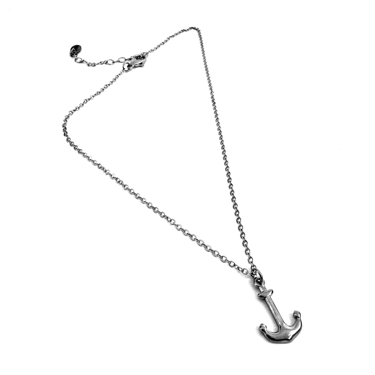 FOXLARK anchor charm pendant from the Lucky Charm Bar, dainty jewelry accessory with a steady as she goes design.