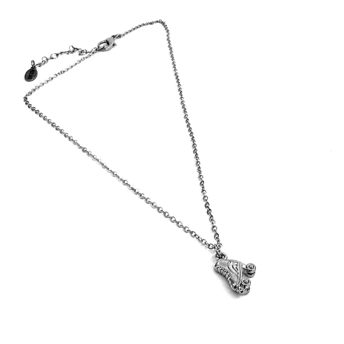 FoXLARK roller skate charm pendant featuring colorful wheels, perfect for necklaces or charms celebrating fun and good times.