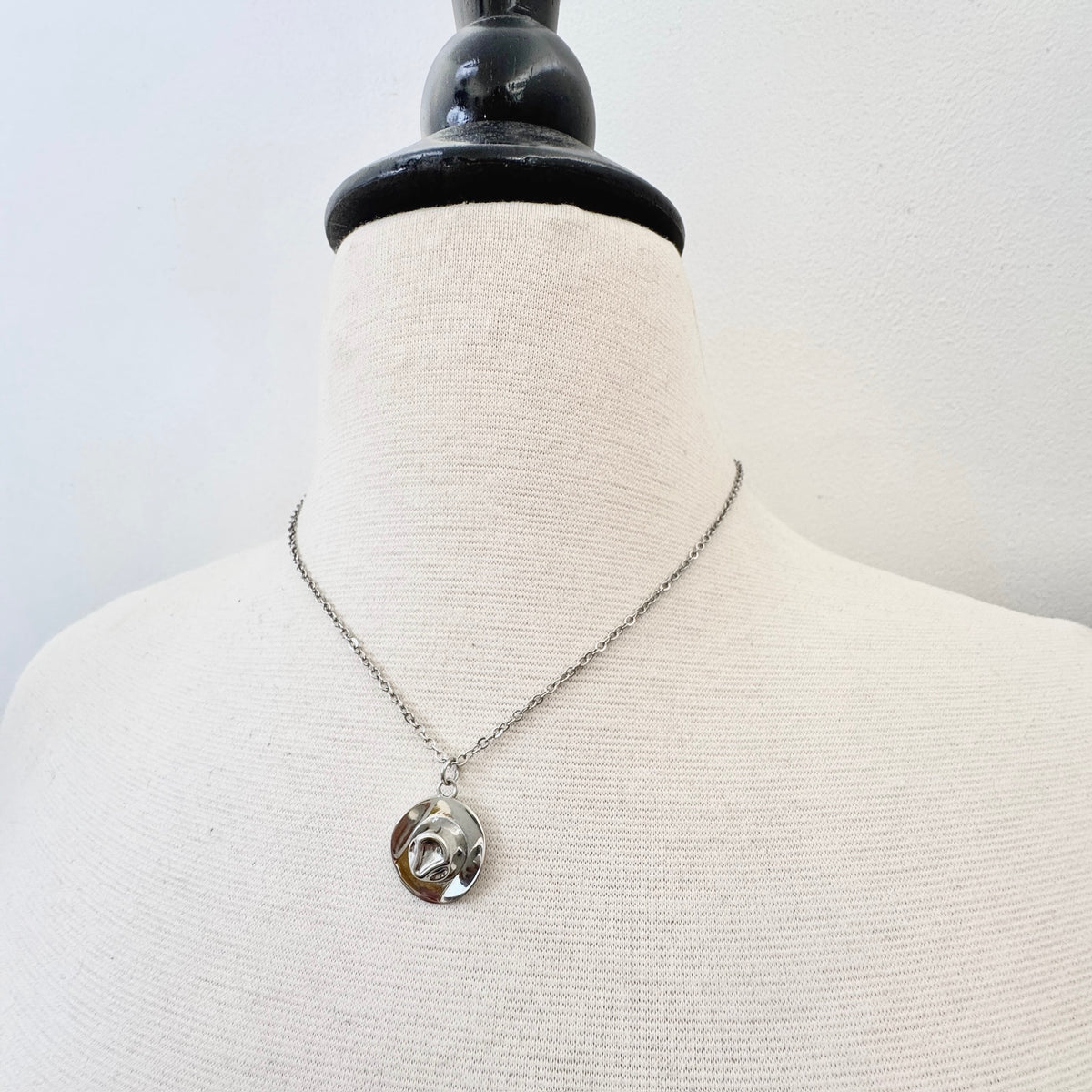 FOXLARK cowboy hat charm from the Lucky Charm Bar, perfect as a western pendant or necklace accessory.