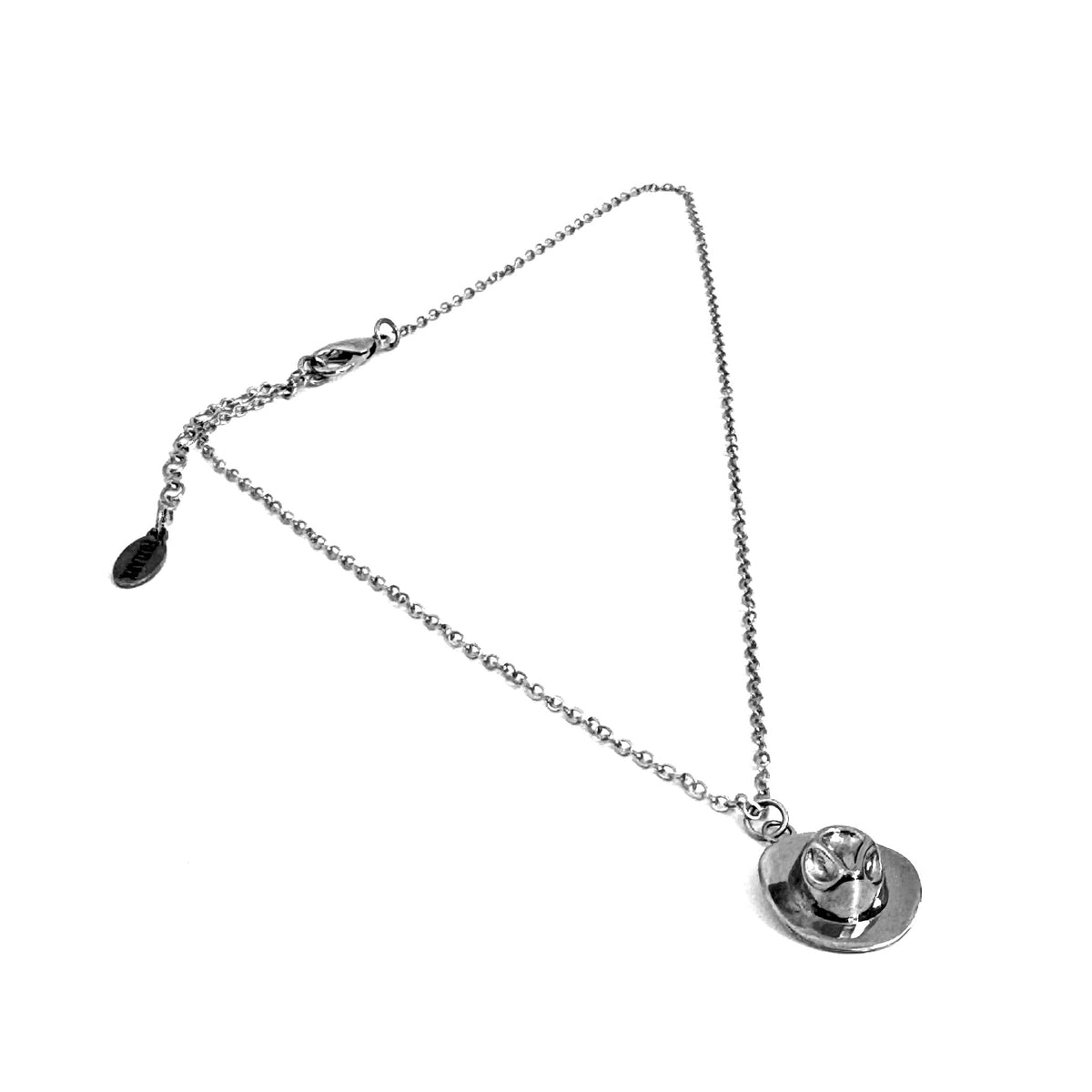 FoXLARK cowboy hat charm pendant, Western-themed jewelry accessory, perfect for necklaces or charms with a fun, rustic design.