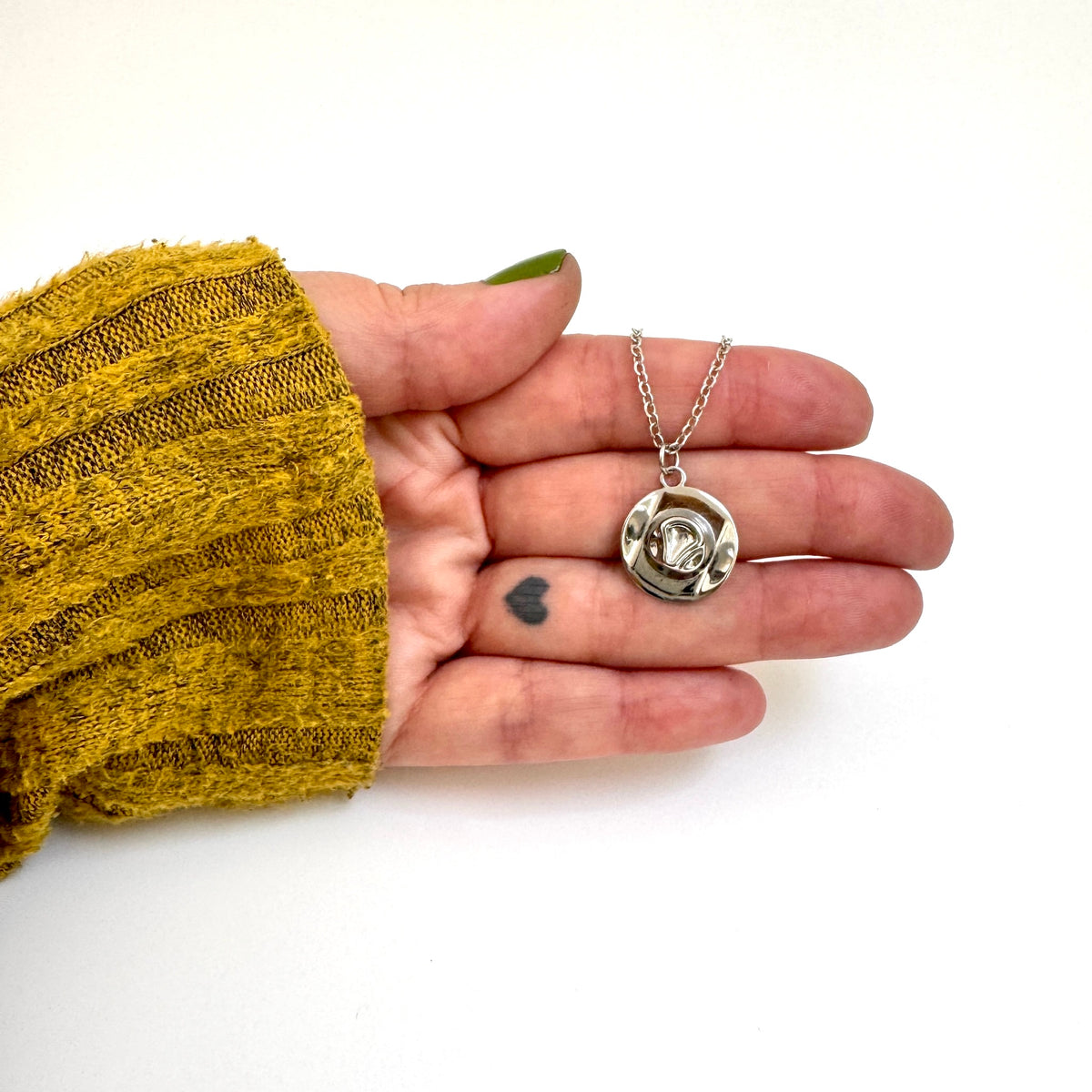 FOXLARK cowboy hat charm pendant, Western-inspired jewelry accessory, perfect for necklaces or charms with a rustic cowboy style