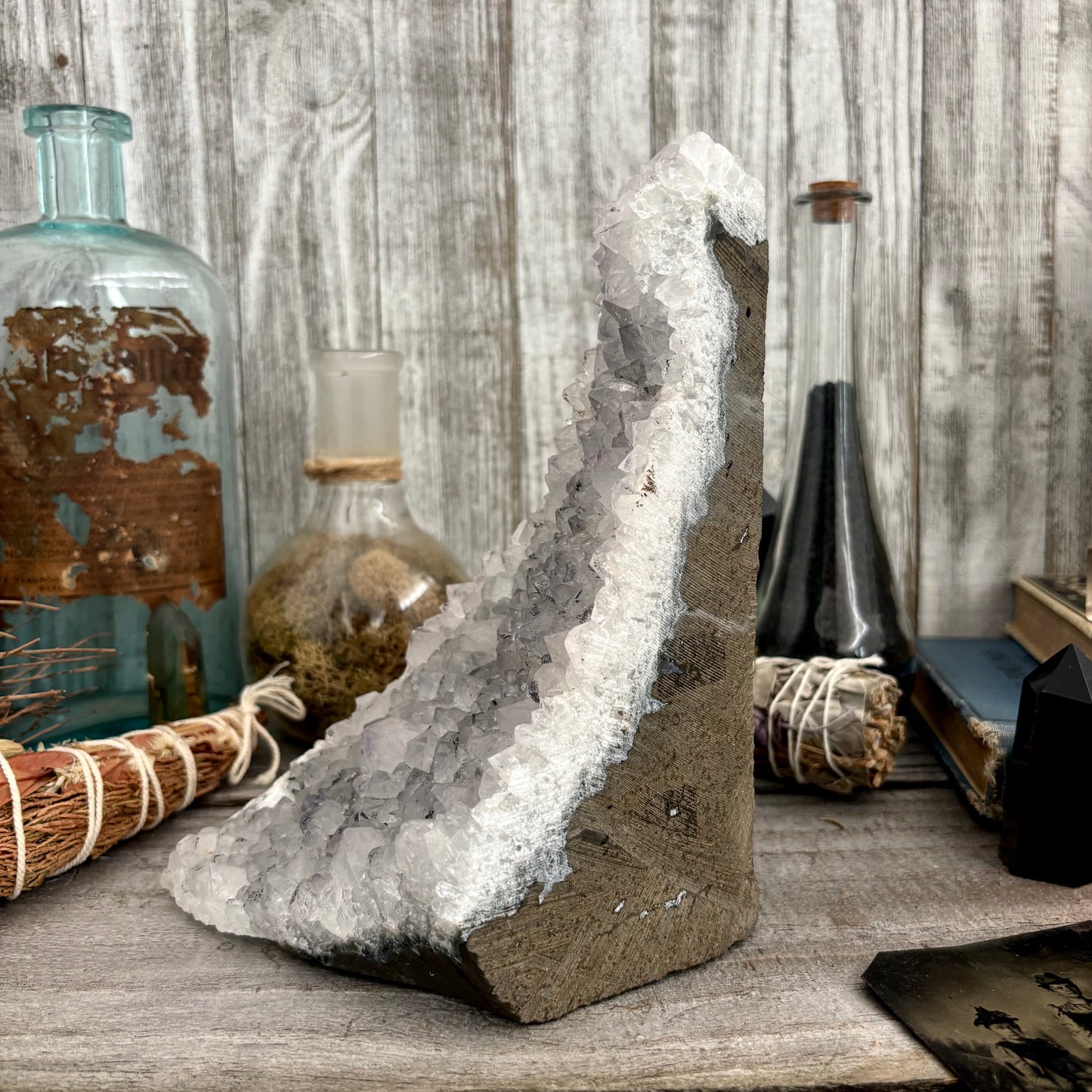 Large Self Standing Amethyst Geode Crystal Cluster / FoxlarkCrystals