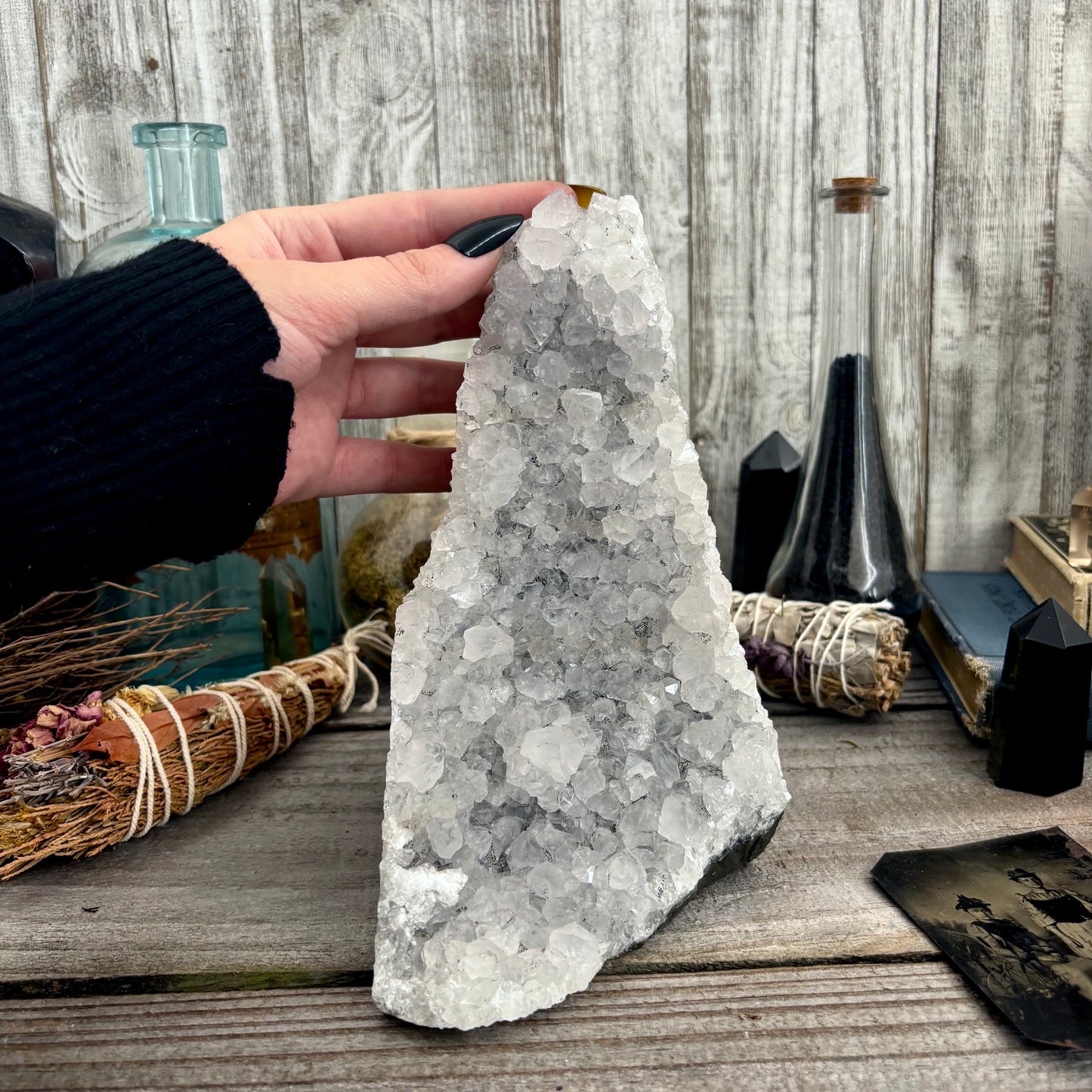 Large Self Standing Amethyst Geode Crystal Cluster / FoxlarkCrystals