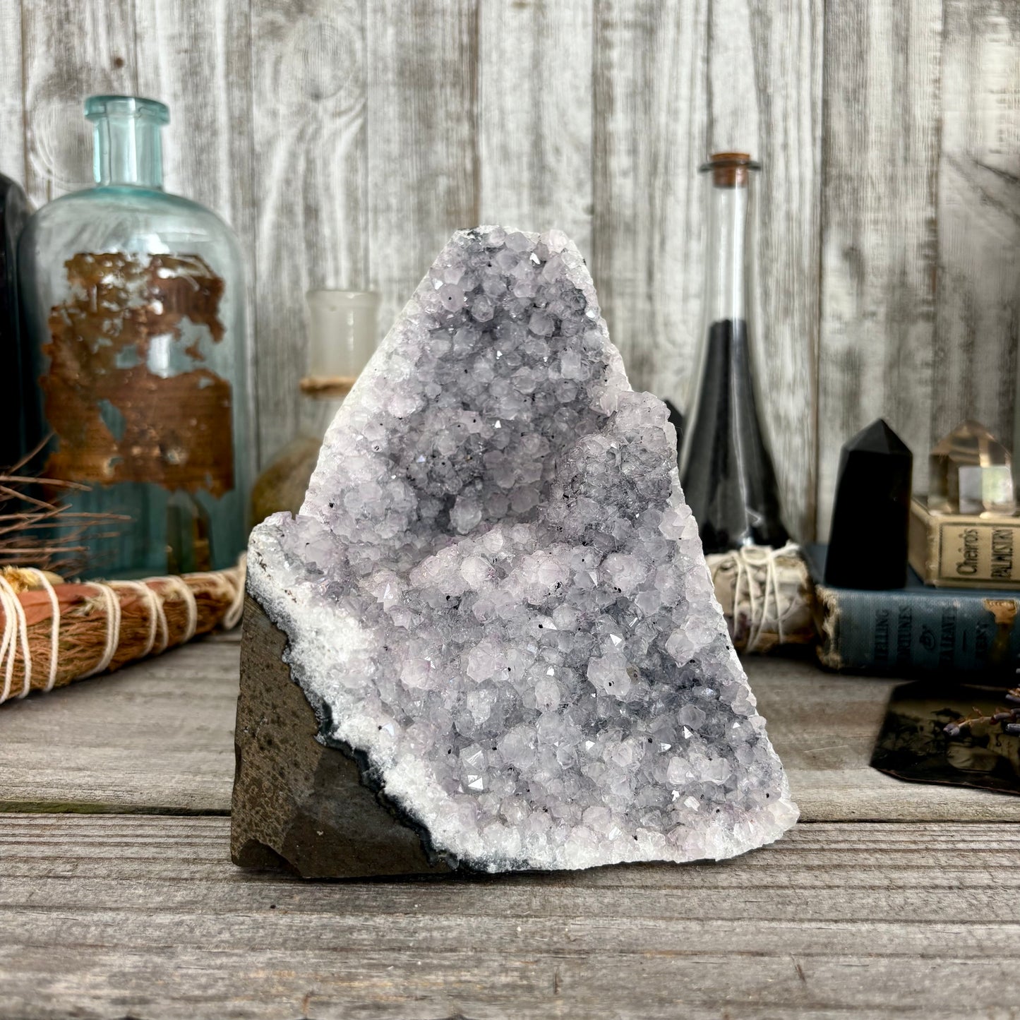 Large Self Standing Amethyst Geode Crystal Cluster / FoxlarkCrystals