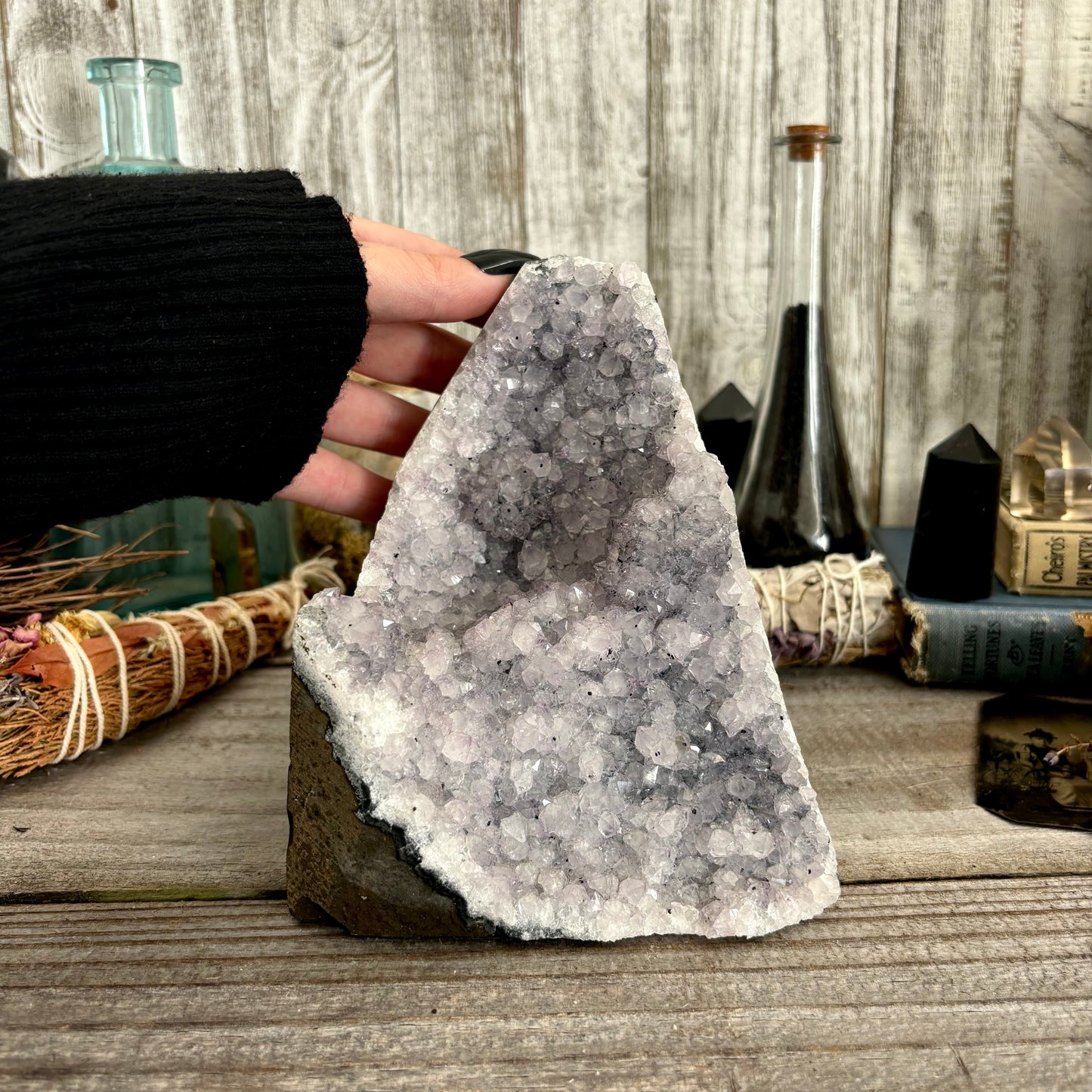 Large Self Standing Amethyst Geode Crystal Cluster / FoxlarkCrystals