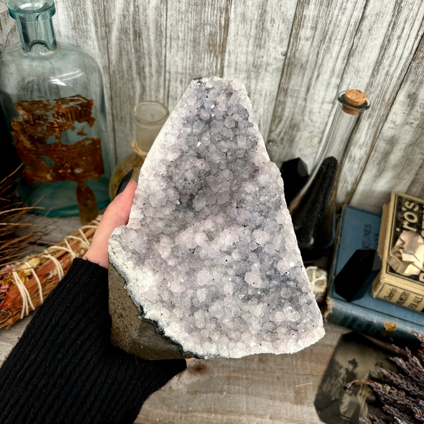Large Self Standing Amethyst Geode Crystal Cluster / FoxlarkCrystals