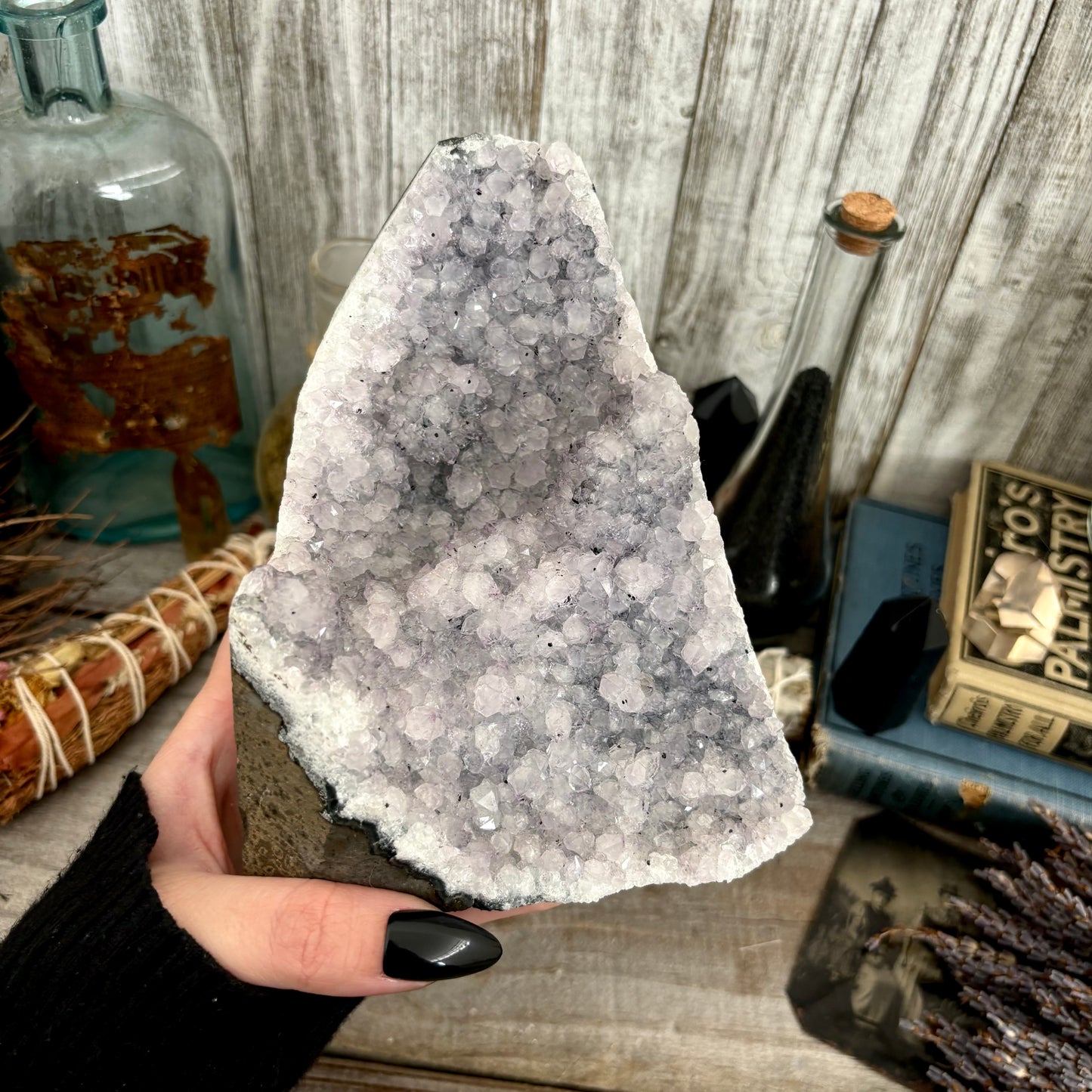 Large Self Standing Amethyst Geode Crystal Cluster / FoxlarkCrystals