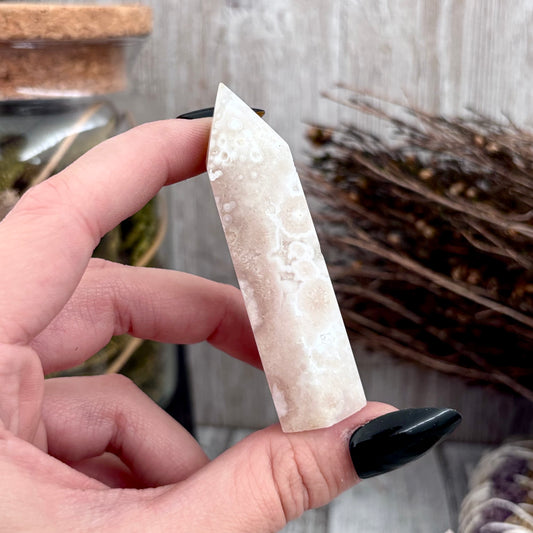 Flower Agate Crystal Point Self Standing / FoxlarkCrystals
