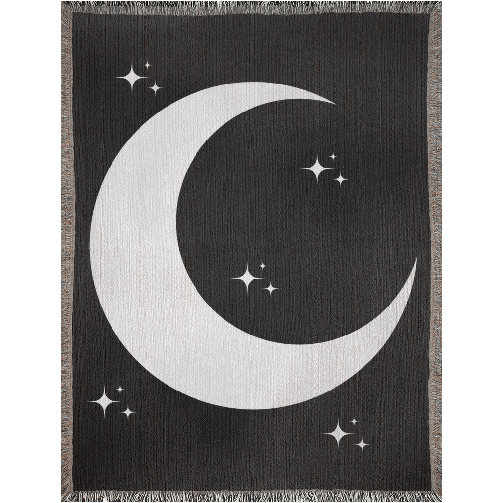 Moon - Woven Blanket - Foxlark Crystal Jewelry