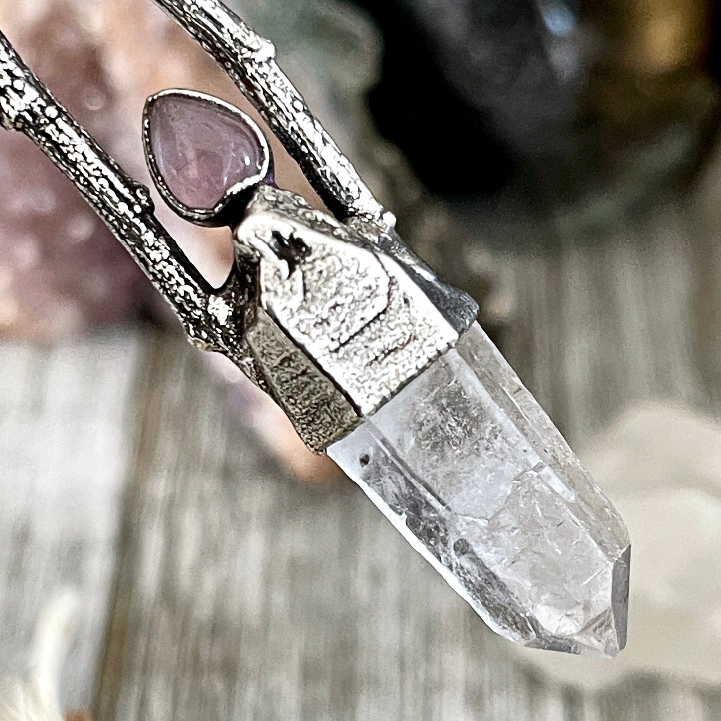 big crystal Necklace, Bohemian Jewelry, Crystal Necklaces, Crystal Pendant, Etsy ID: 1669645543, FOXLARK- NECKLACES, Jewelry, nature inspired, Necklaces, Quartz pendent, Raw Quartz jewelry, Silver Jewelry, Silver Necklace, Silver Stone Jewelry, Statement