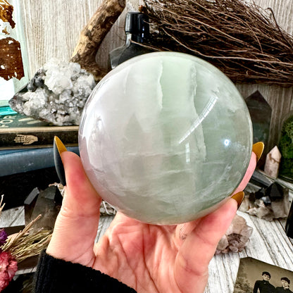 Purple and Green Fluorite Crystal Ball / FoxlarkCrystals