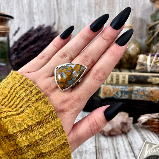 Petrified Wood Ring Size 9  / Foxlark Collection - One of a Kind