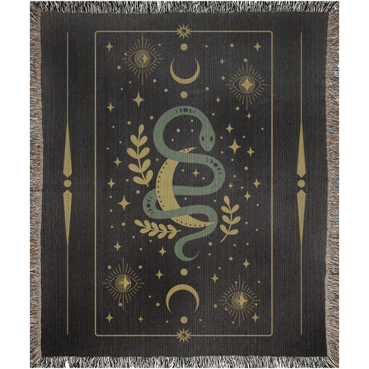 Celestial Snake - Woven Blanket