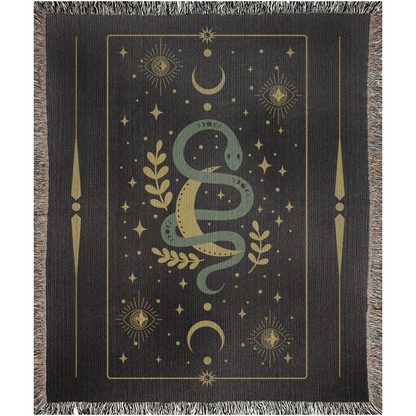 Celestial Snake - Woven Blanket