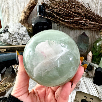 Purple and Green Fluorite Crystal Ball / FoxlarkCrystals