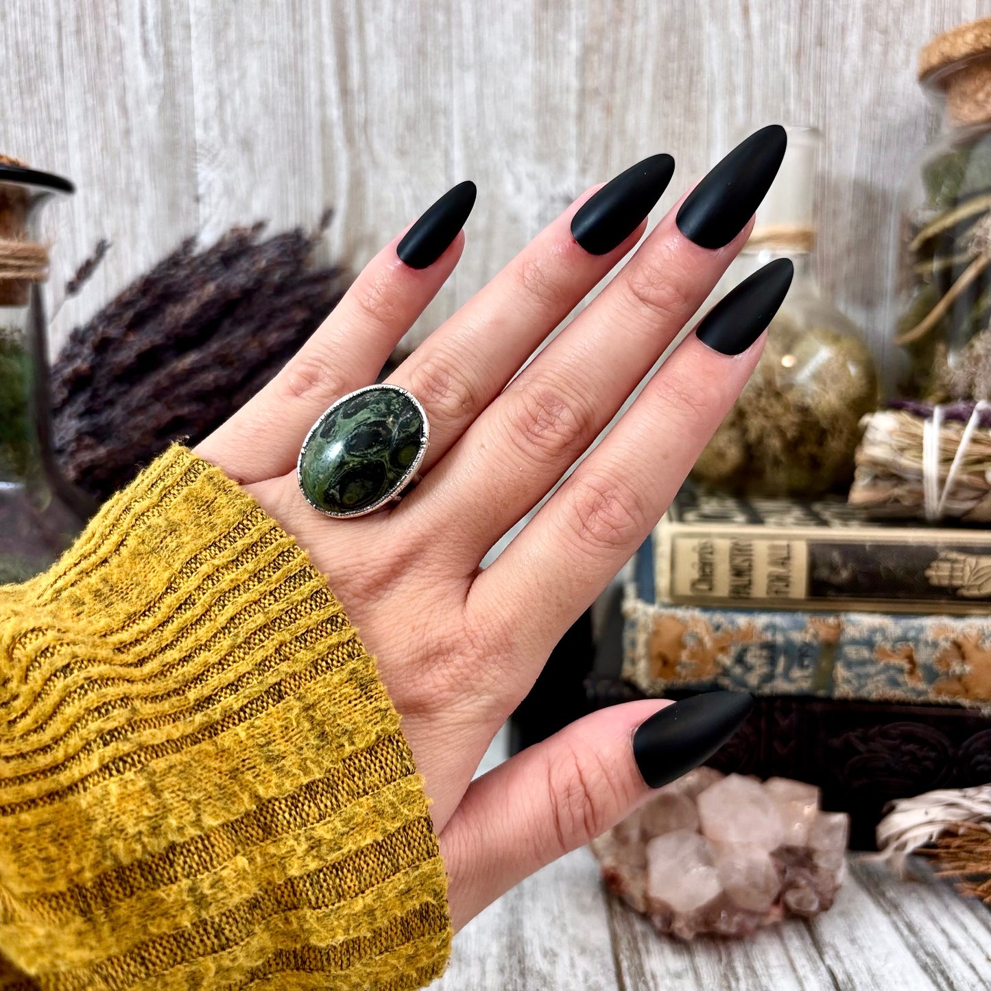 Kambaba Jasper Ring Size 6  / Foxlark Crystal Jewelry Collection