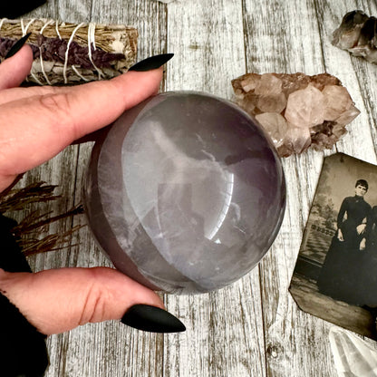 Purple and Green Fluorite Crystal Ball / FoxlarkCrystals