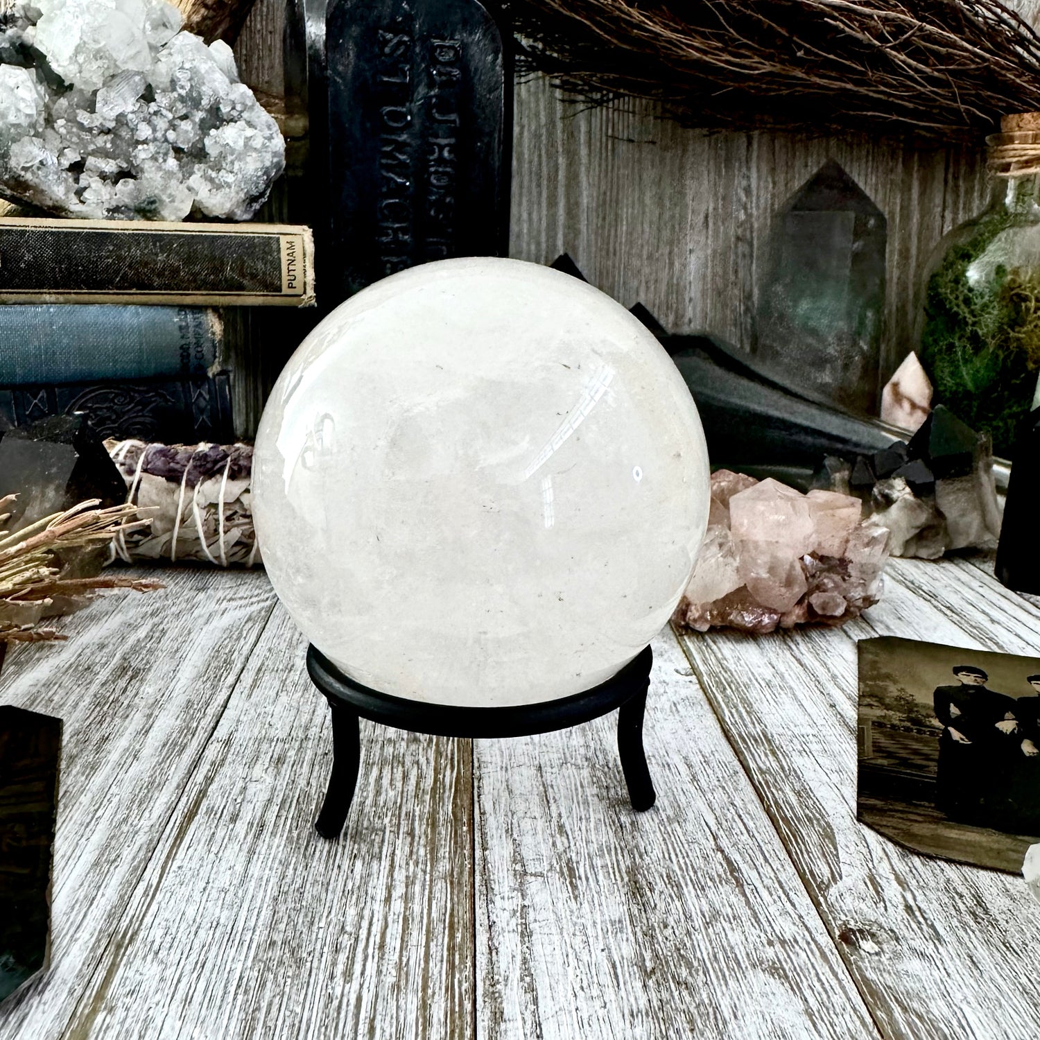 Clear Quartz Crystal Ball / FoxlarkCrystals FOXLARK