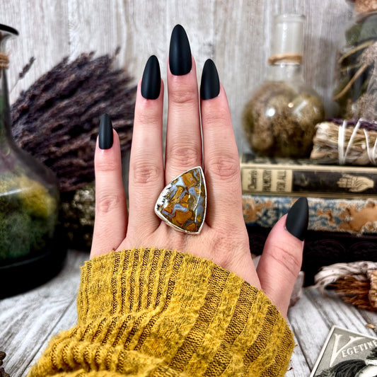 Petrified Wood Ring Size 9  / Foxlark Collection - One of a Kind