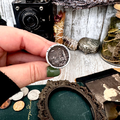 Lucky Penny Club - HOBO UFO London Coin Ring Fine Silver Size 9.5 / One of a Kind