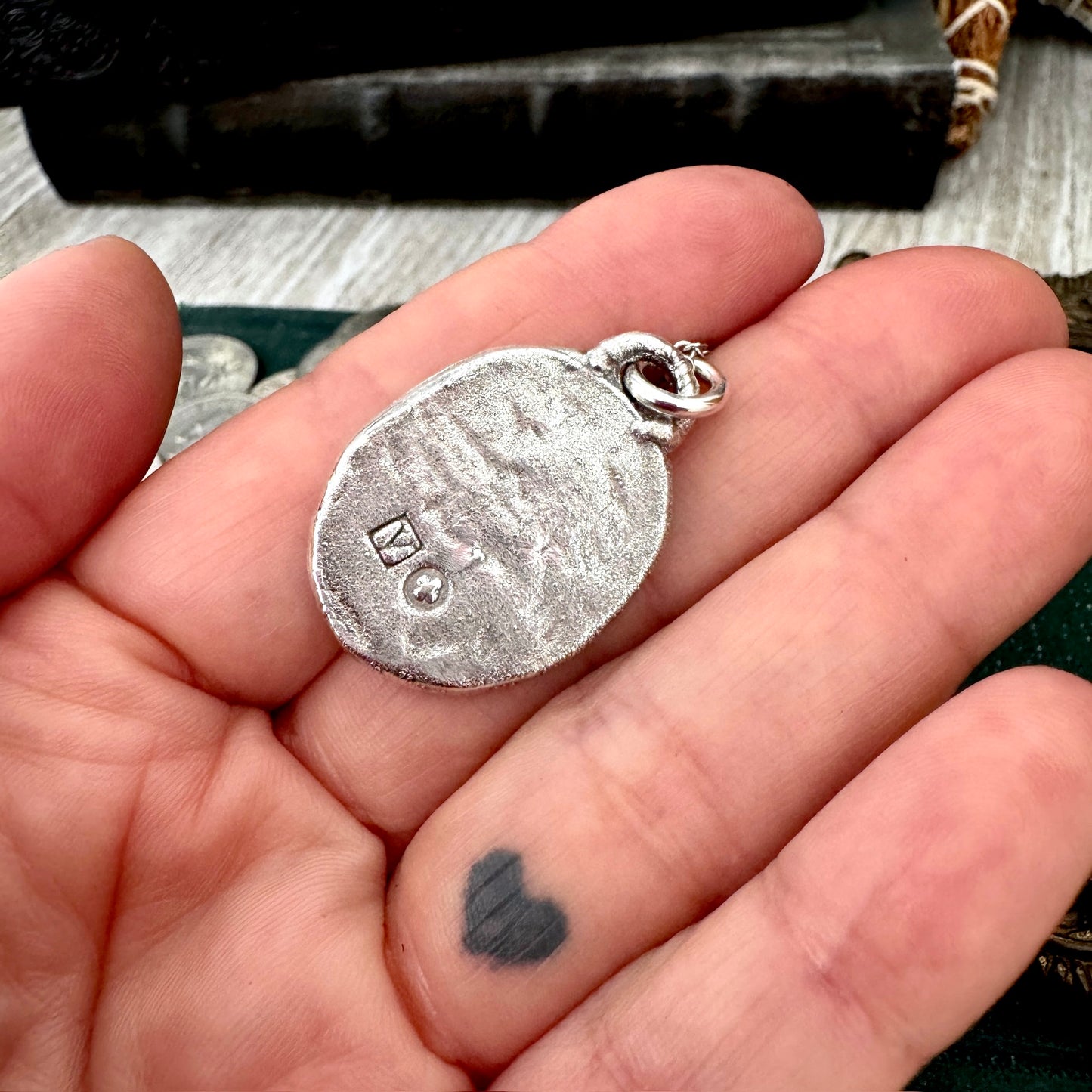 Lucky Penny Club - Four Leaf Clover Good Luck Necklace Fine Silver - One of a Kind