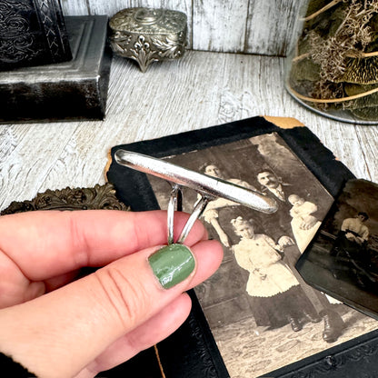 The Colossal Collection - Bloodstone Statement Ring Size 10 Fine Silver / One Of A Kind