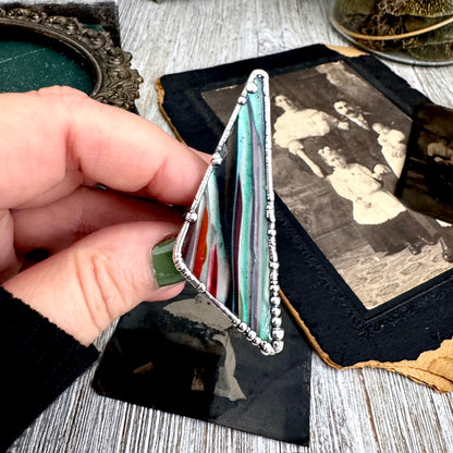 The Colossal Collection - Surfite Ring Fine Silver Size 9 / Foxlark Collection - One of a Kind