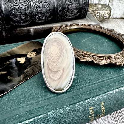 The Colossal Collection - Imperial Jasper Ring in Fine Silver Size 10 / One of a Kind