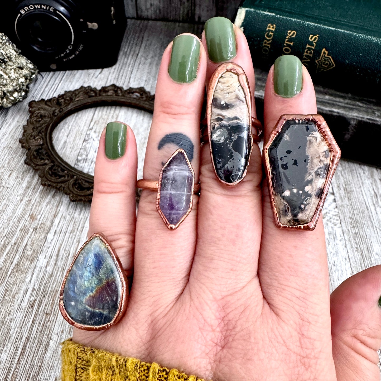 Size 6.5 Copper / Silver FLASH SALE - NEW or Discontinued or Imperfect Jewelry -  # 116 - 119