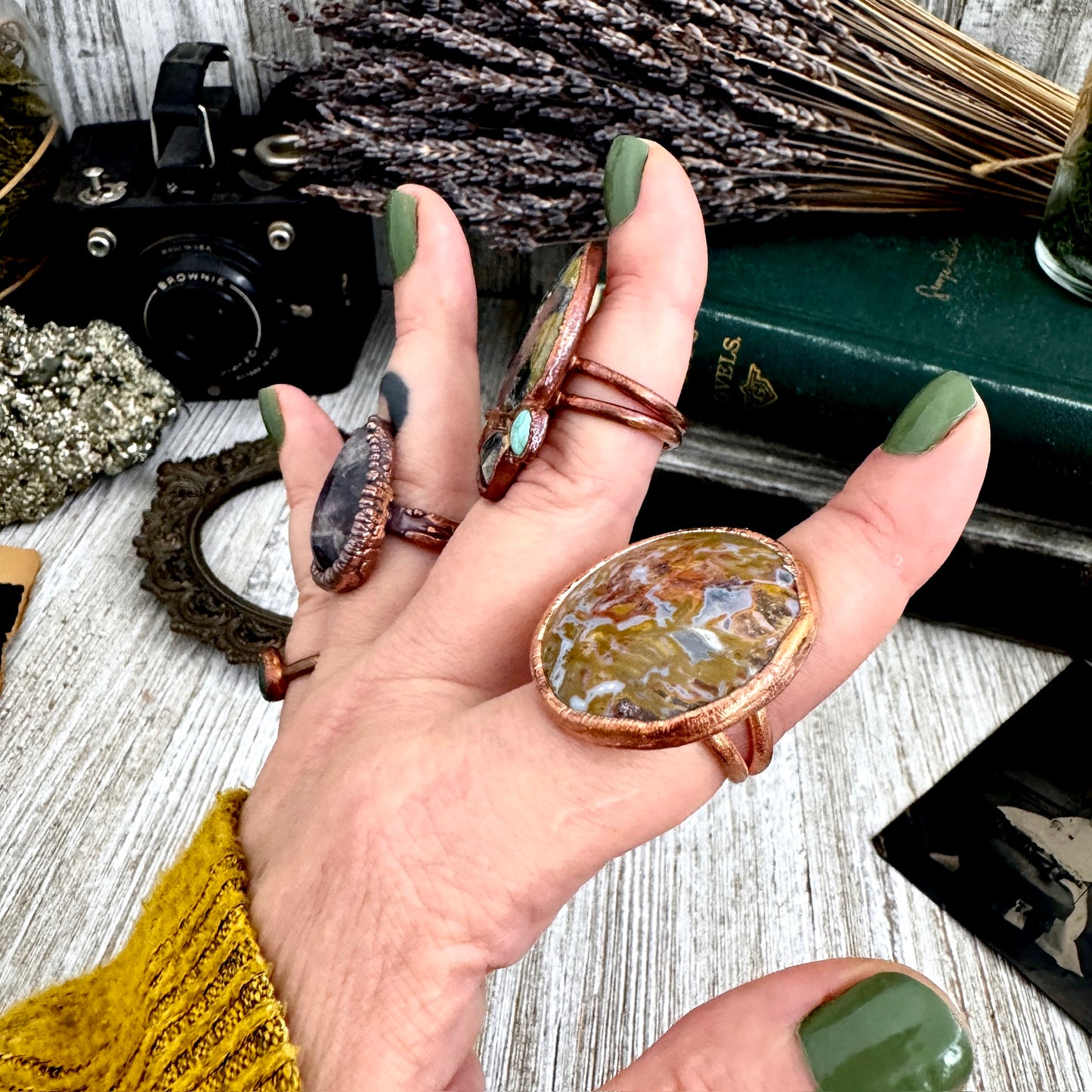 Size 8 Copper / Silver FLASH SALE - NEW or Discontinued or Imperfect Jewelry -  # 180 - 183