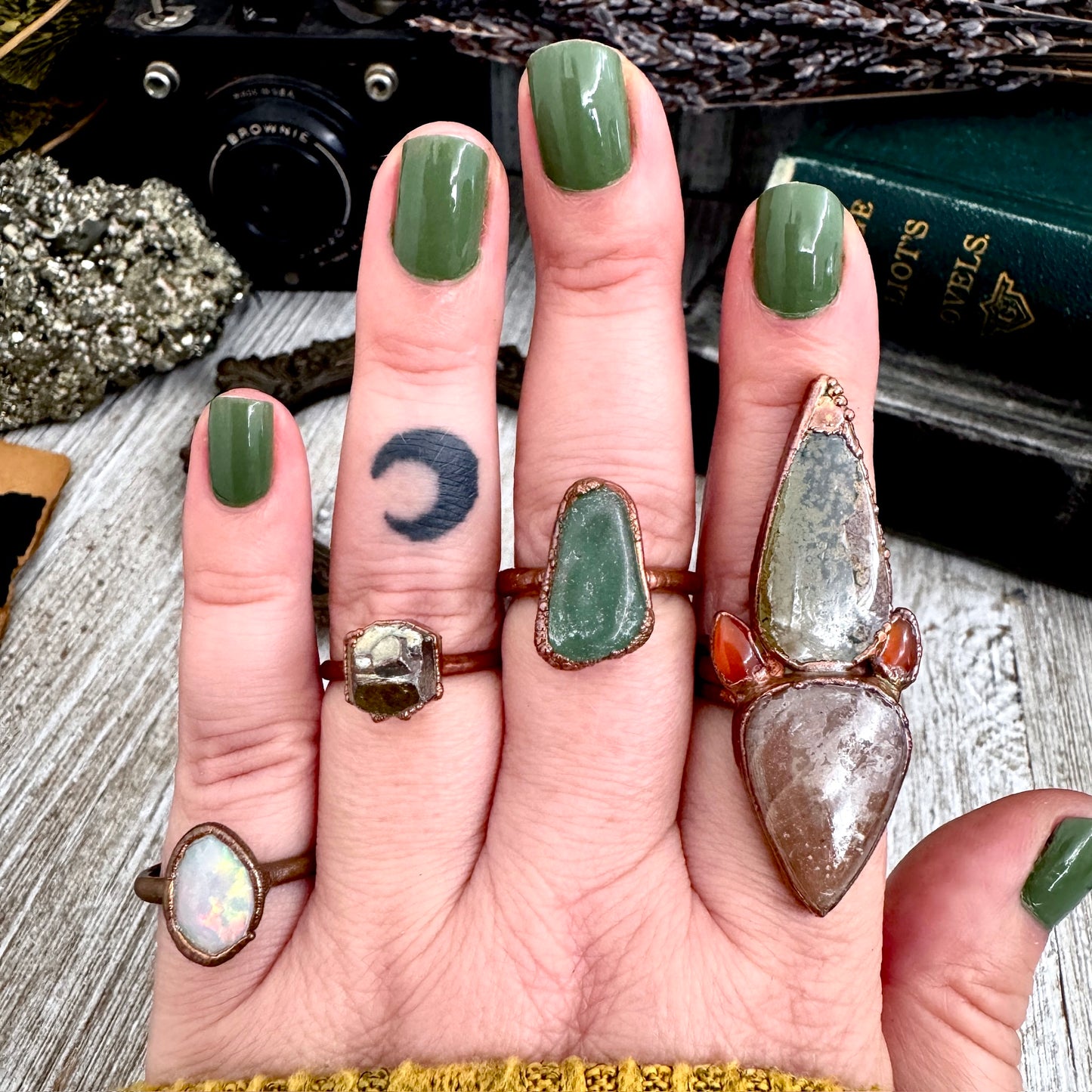 Size 8.5 Copper / Silver FLASH SALE - NEW or Discontinued or Imperfect Jewelry -  # 196 - 199