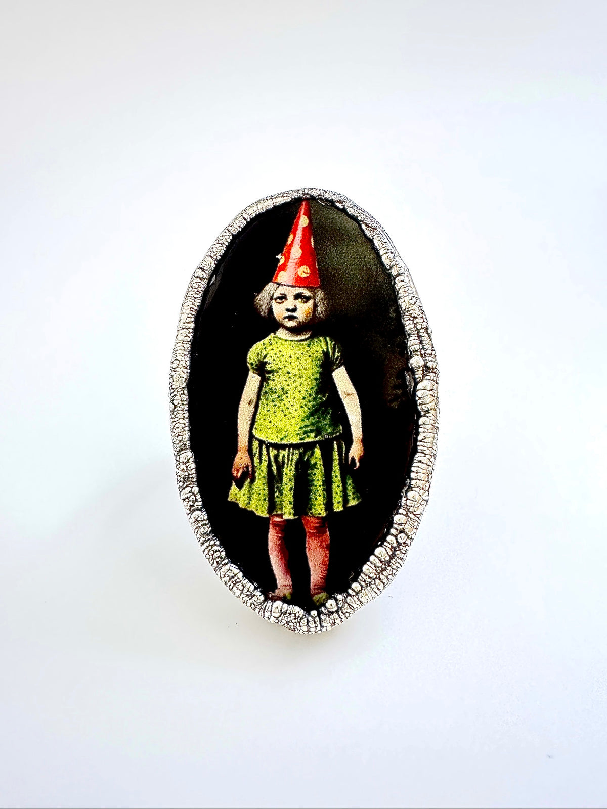 Party Girl Statement Ring – Fine Silver, Size 10 | The Weirdlings Collection