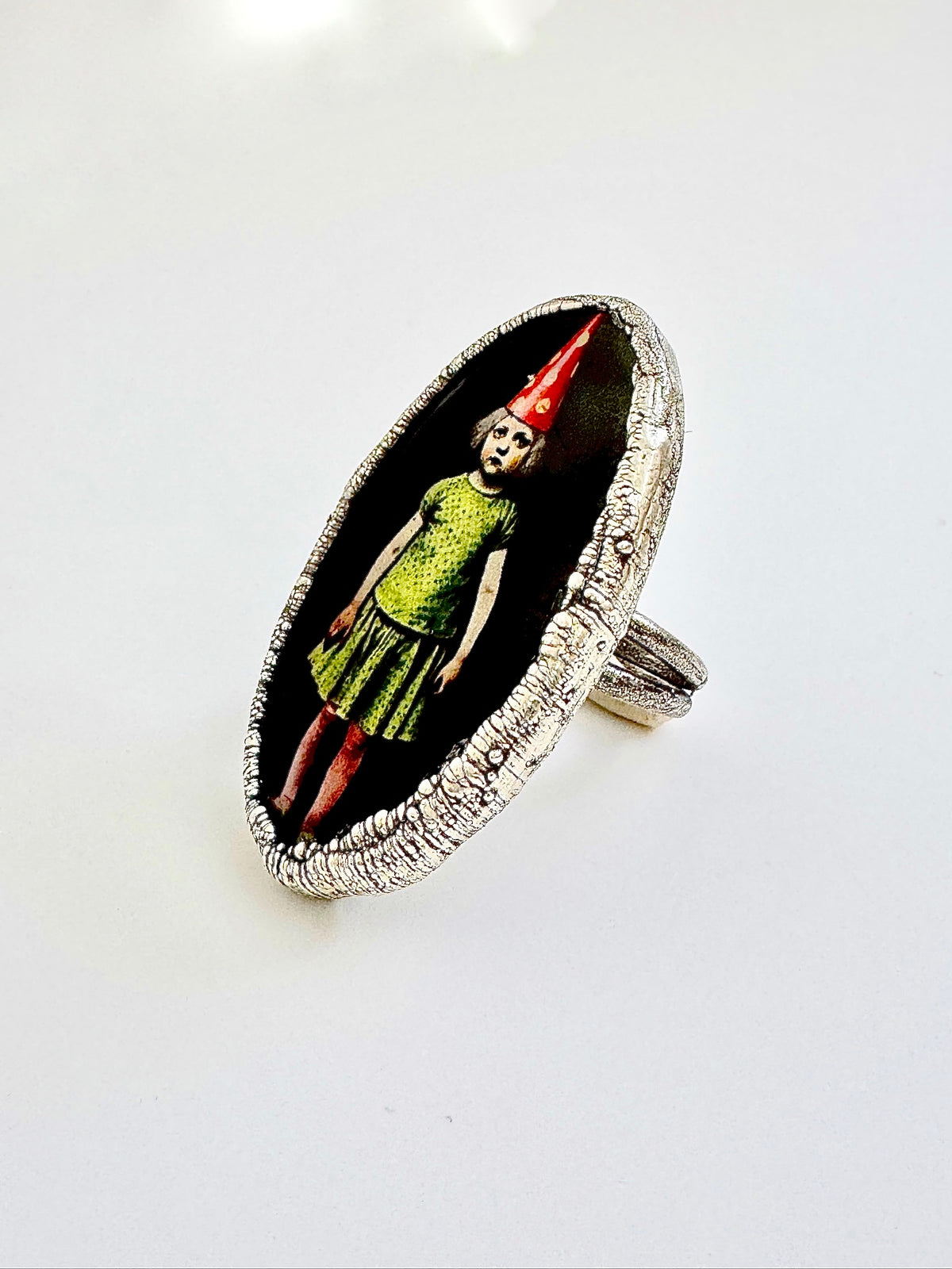 Party Girl Statement Ring – Fine Silver, Size 10 | The Weirdlings Collection