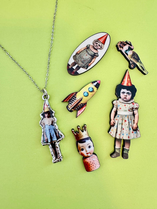 The Weirdlings Collection - Party Girl Necklace | Fine Silver