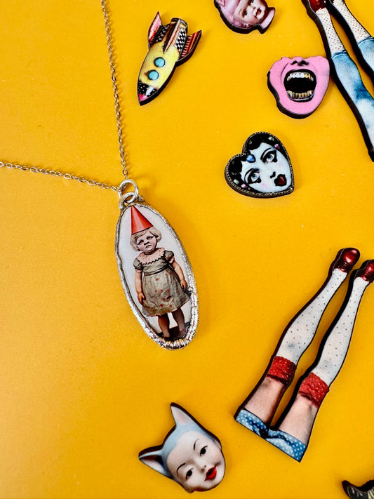 The Weirdlings Collection - Party Girl Necklace | Fine Silver