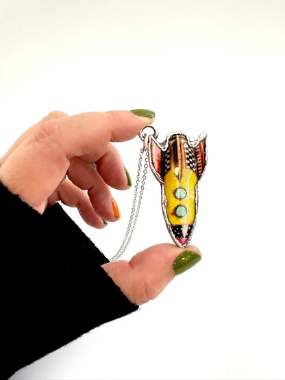 Silver Rocket Necklace by FOXLARK featuring a handmade fine silver pendant in the FOXLARK NECKLACES collection.