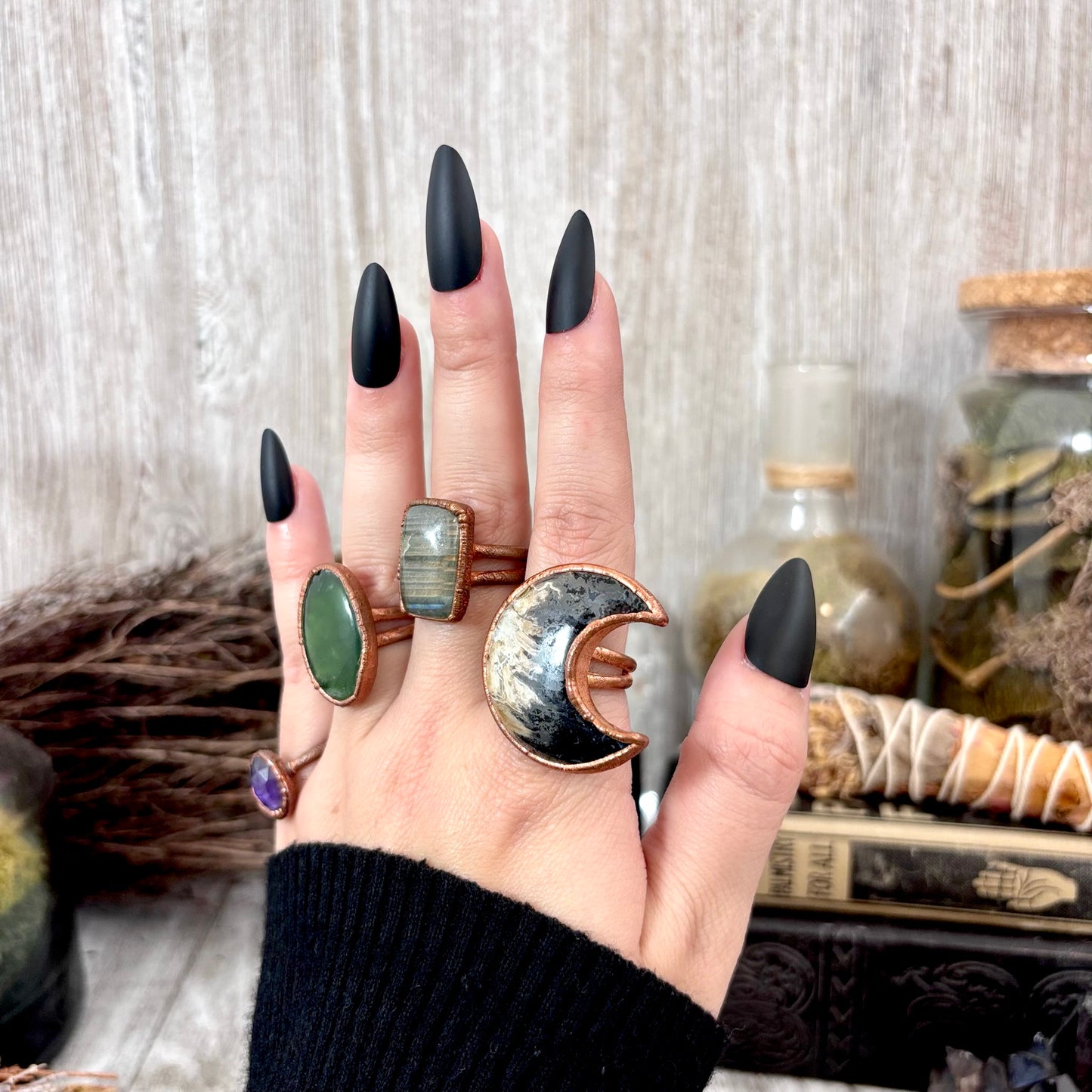 Size 9 Copper / Silver FLASH SALE - NEW or Discontinued or Imperfect Jewelry -  #212-215