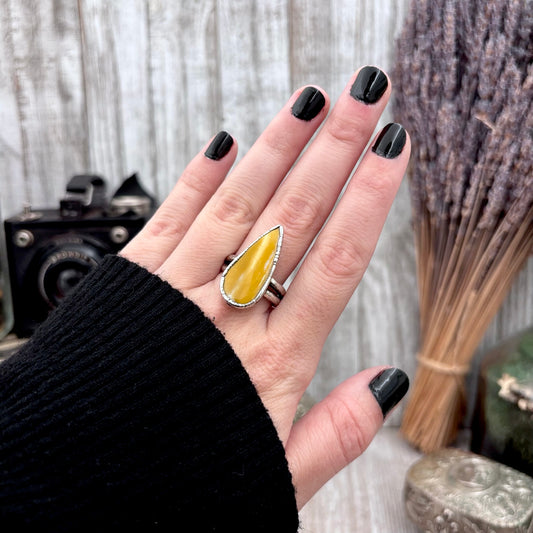 Mookaite Crystal Ring Fine Silver Size 8.5 / Foxlark Collection - One of a Kind