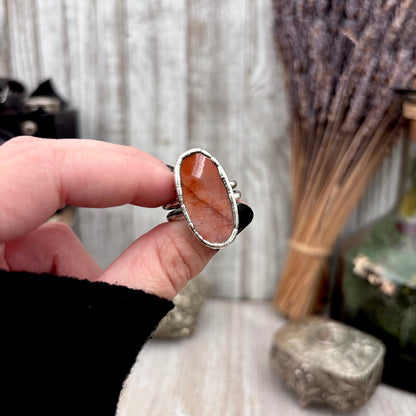 Mookaite Crystal Ring Fine Silver Size 10 / Foxlark Collection - One of a Kind