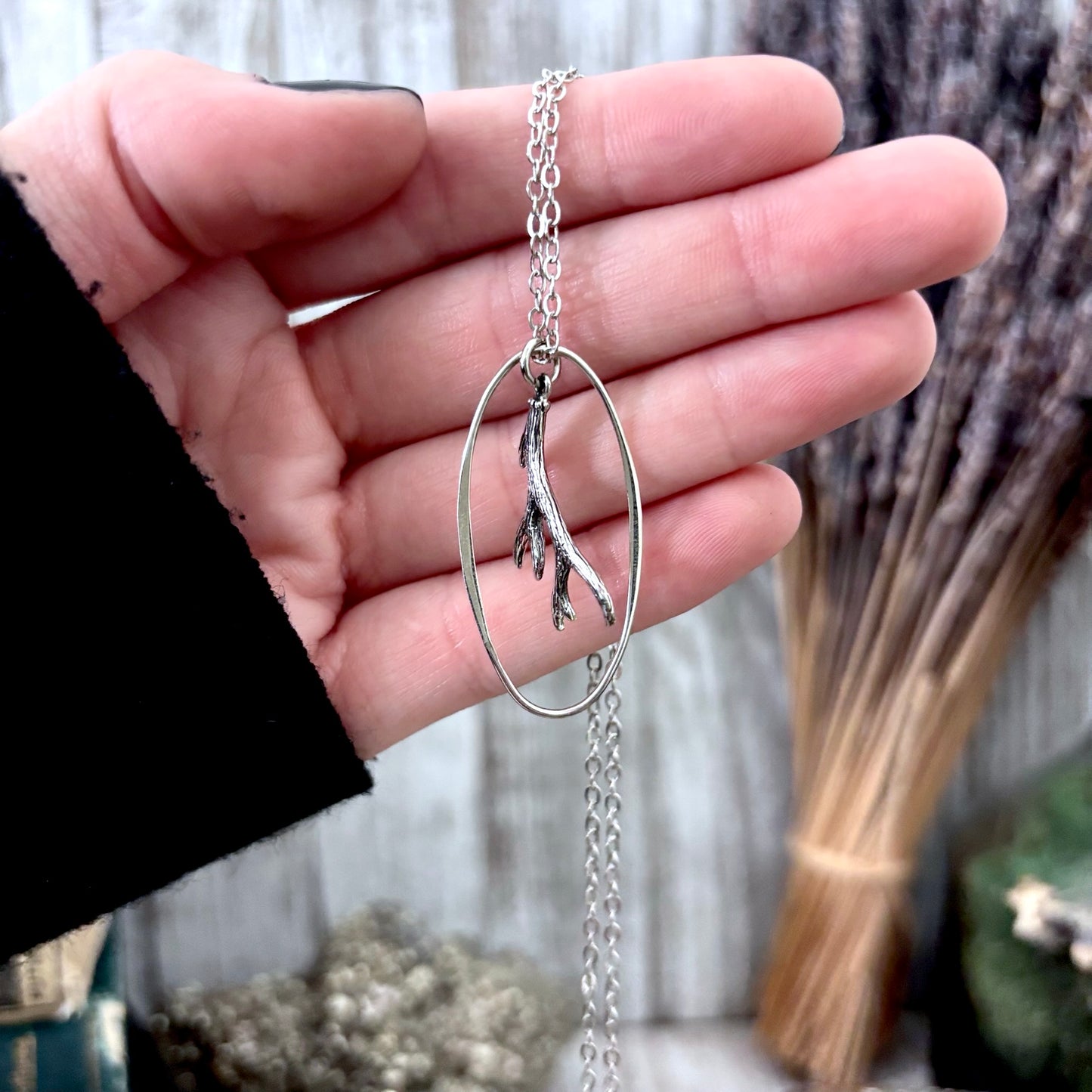 Deer Antler Talisman Necklace / Talisman Collection-Sterling Silver