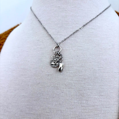 Multi Charm Talisman Necklace / Talisman Collection-Sterling Silver